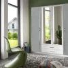 Loxford 4 Door Grey Wardrobe | 180 CM