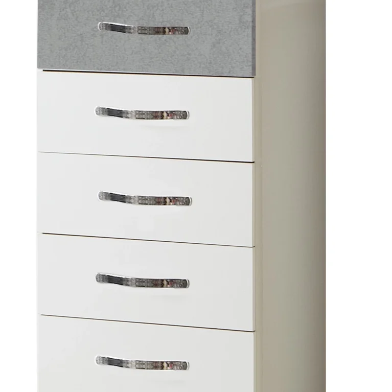 Loxford Grey Narrow Chest Of Drawers