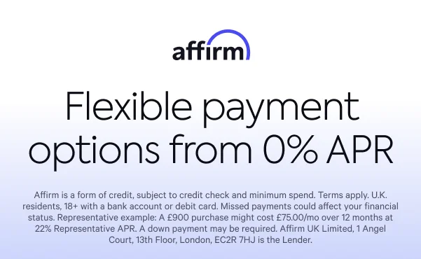 Affirm UK Buy Now Pay Later flexible finance option