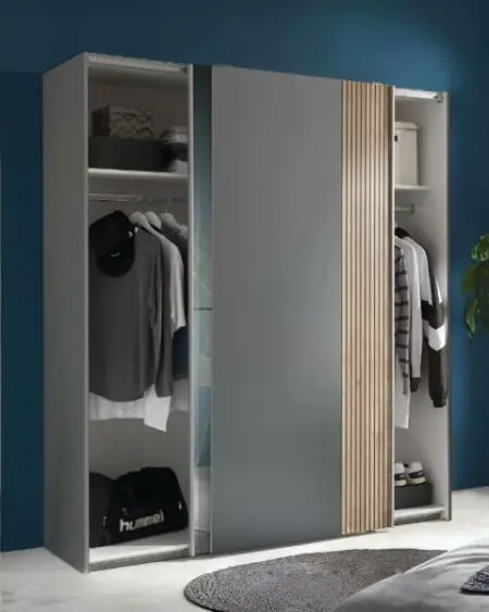 Berno Sliding 2 Door Wardrobe With Mirror