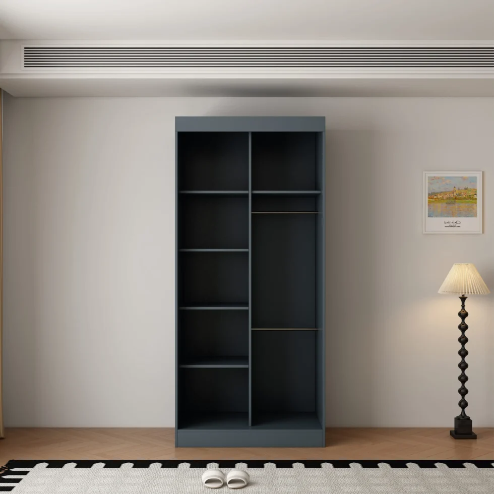 The Islington Metro 2 Door Dark Grey sliding wardrobe