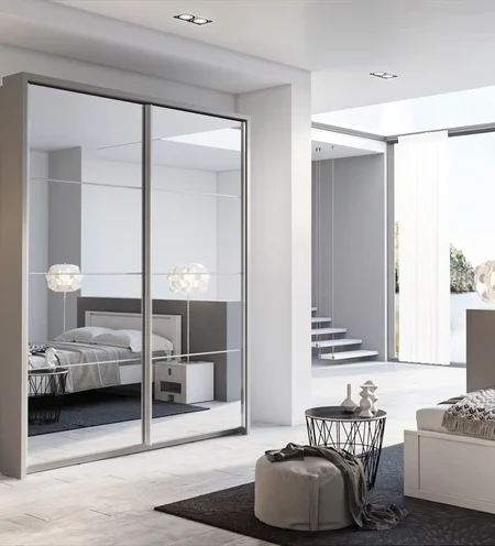 Celeste 2 Sliding Mirror Door Wardrobe | 180cm