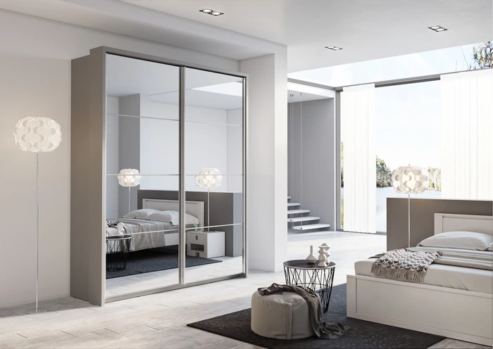 Celeste 2 Sliding Mirror Door Wardrobe | 180cm