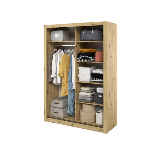 Celeste 2 Sliding Mirrored Door Wardrobe | 150cm