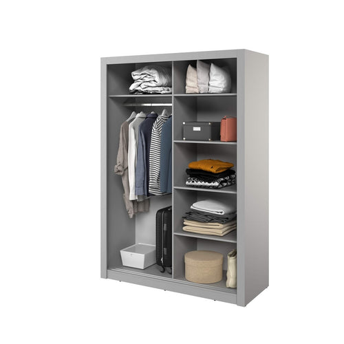 Celeste 2 Sliding Mirrored Door Wardrobe | 150cm