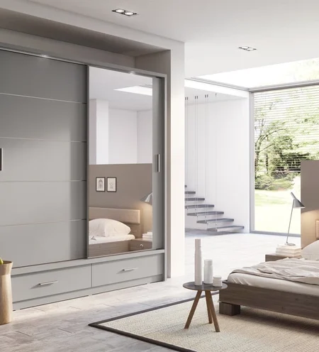 Celeste 2 Sliding 1 Mirror Door Wardrobe | 200cm