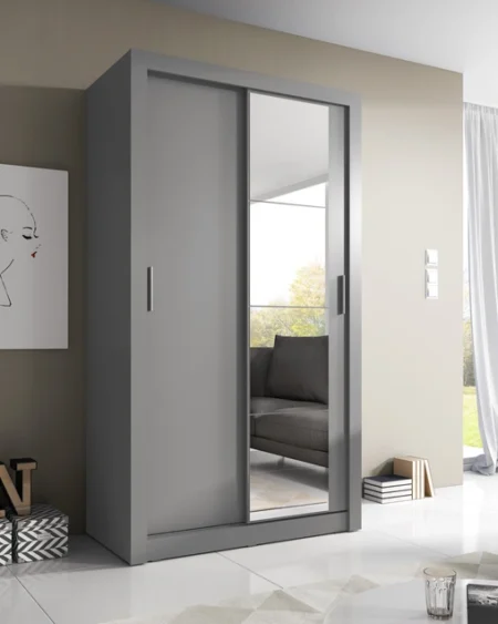 Celeste 2 Sliding 1 Mirror Door Wardrobe | 120cm