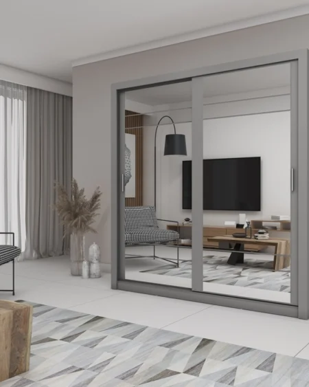 Celeste 2 Sliding Mirror Door Wardrobe | 203cm