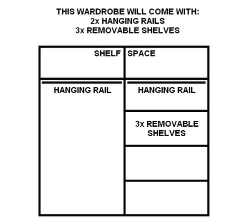 Celeste 2 Sliding Door Wardrobe