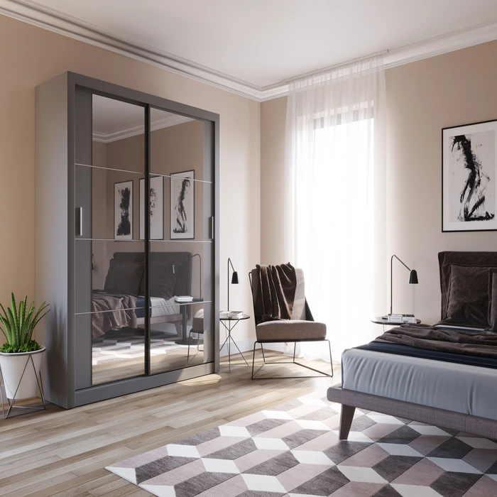 Celeste 2 Sliding Door Wardrobe | 181cm