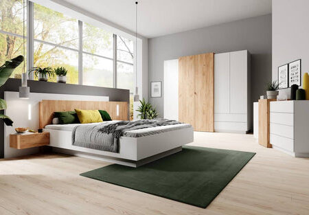 Godalming 4 Door Hinged White Wardrobe | 230cm