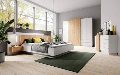 Godalming 4 Door Hinged White Wardrobe | 230cm