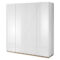 Amelia 4 Door White Gloss Wardrobe | 200cm