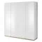 Amelia 4 Door White Gloss Wardrobe | 200cm