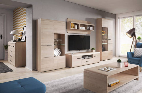 Moonah 2 Door Hinged Oak Wardrobe | 80cm