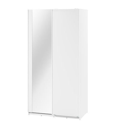 Jessica 2 Sliding Door White Wardrobe | 120cm