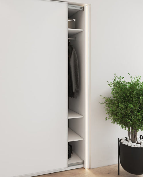 Jessica 2 Door Sliding White Wardrobe | 170cm