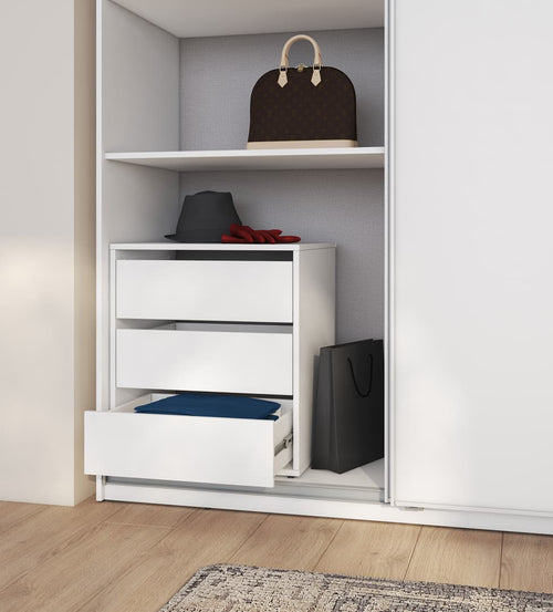 Jessica 4 Door Sliding White Wardrobe | 200cm