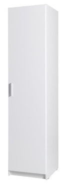 Cosima 1 Door Hinged White Gloss Wardrobe | 47cm