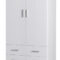 Cosima 2 Door Hinged White Gloss Wardrobe | 92cm