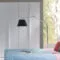 Charlotte 4 Door Hinged White Gloss Wardrobe | 182cm